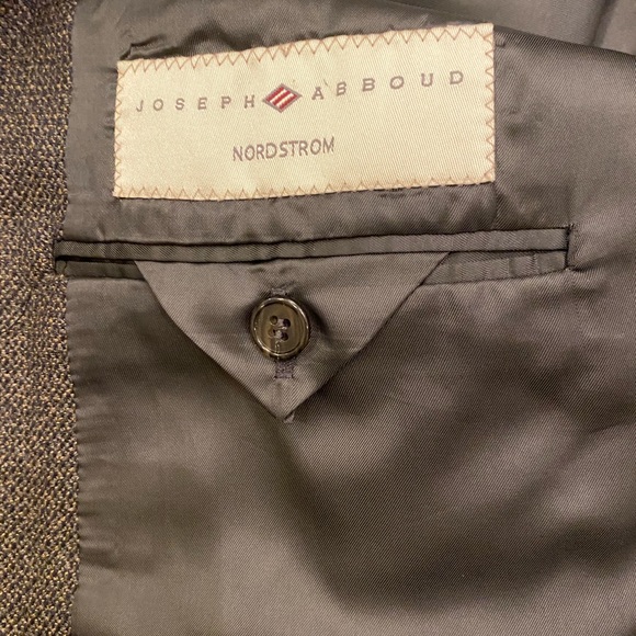 Joseph Abboud Mens Brown Textured Weave Blazer / Size See Measurements - Picture 11 of 11